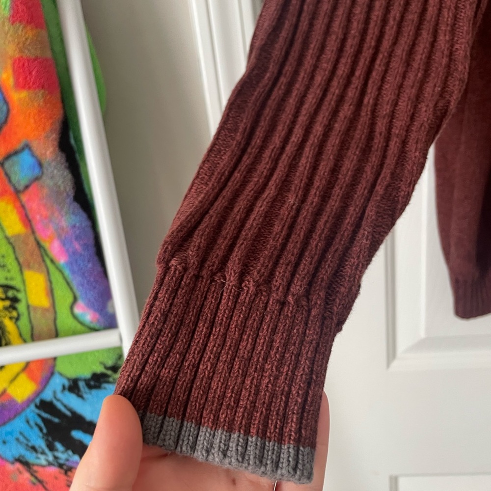Men's Columbia Rust Red Crewneck (XXL) 0299 - Picture 2 of 5